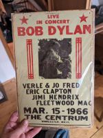 Bob Dylan #Wandschild#Metallplatte#Konzert OVP Sachsen - Wilkau-Haßlau Vorschau