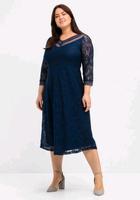 Sheego Abendkleid aus floraler Spitze Marine Größe 50 Bayern - Heigenbrücken Vorschau