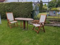 Teak Tisch mit Stühlen, klappbar Bayern - Allershausen Vorschau