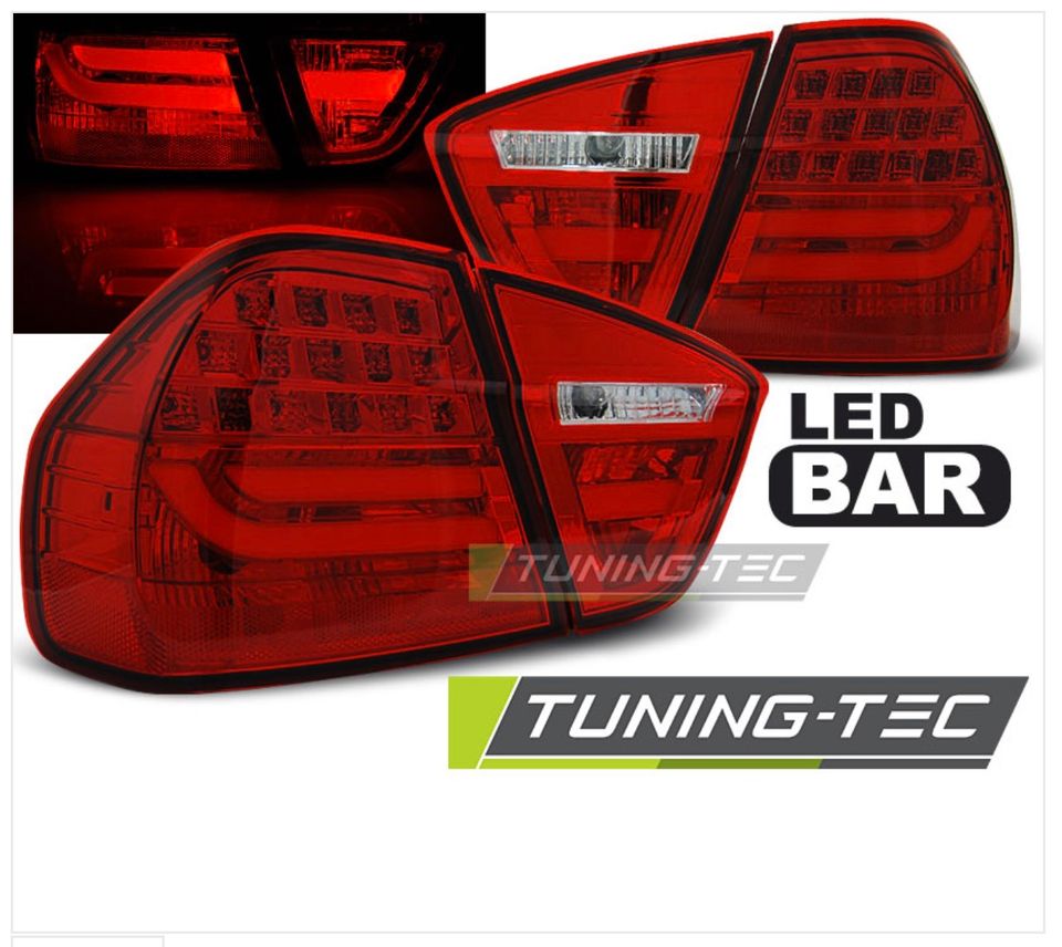 Led LightBar Rückleuchten rot für BMW 3er Limo E90 BJ 2005 - 2008 in Calden