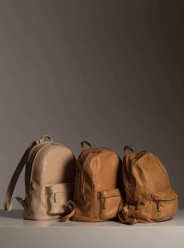 PB 0110 CA 6 NATURAL RUCKSACK LEDER PHILIPP BREE + STAUBBEUTEL in Hildesheim