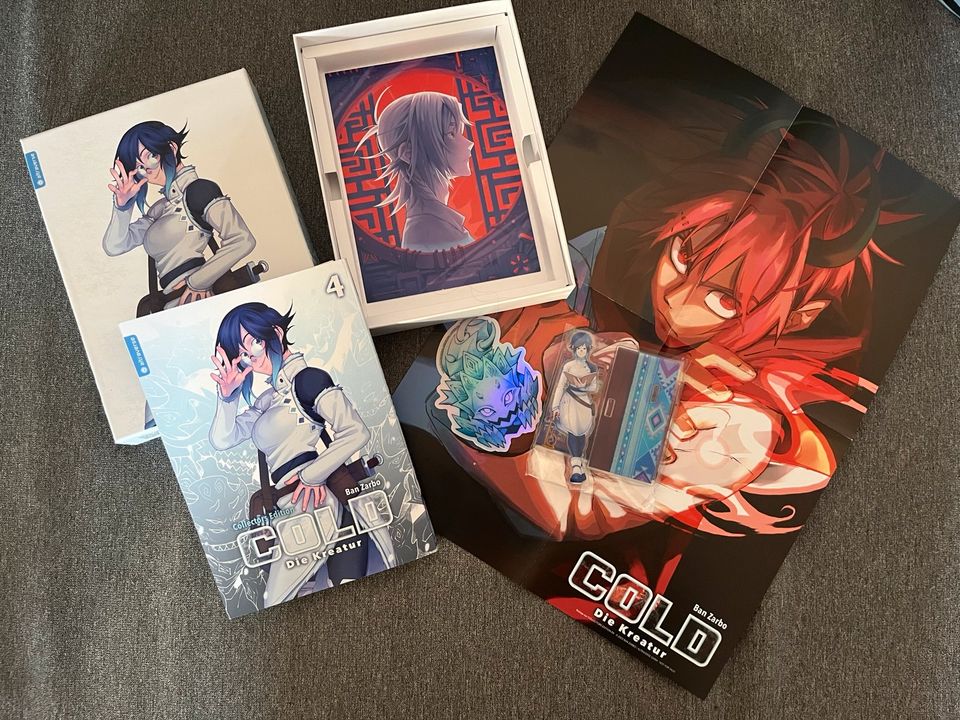 Cold- Die Kreatur Manga 1-4 in collectors Edition in Drei Gleichen