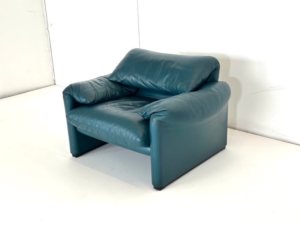 Cassina Maralunga Leder Designer Sofa Sessel Stuhl Couch in Höchst im Odenwald