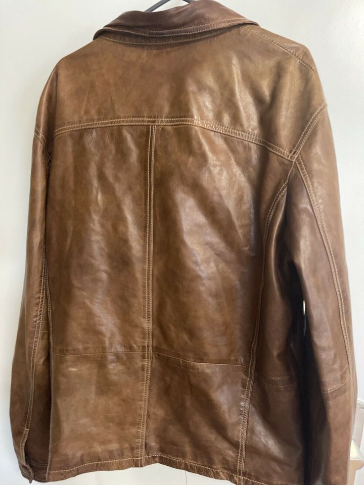 Herren Lederjacke Gr 56 braun chevirex leather fashion in Dillingen (Saar)