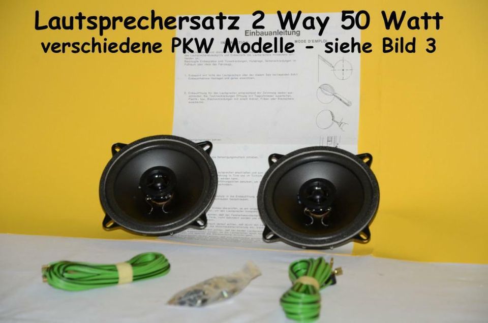 Neu Lautsprechersatz 2 way 50 Watt verschiedene PKW Modelle in Köln