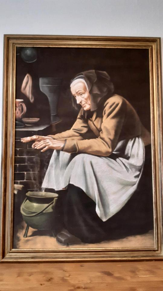 Albert Anker Gemälde Kunstwerk Zeichnung Kreide Pastellkreide in Bremen