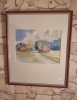 Original Aquarell Bild  Kunst Hessen - Kronberg im Taunus Vorschau