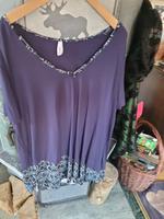 Blaues Shirt von Sheego mit grüner Paspel, Gr. 48/50, neu Bayern - Rosenheim Vorschau