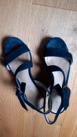 Damen- Sandalen in dunkelblauer Samtoptik Größe 38 Altona - Hamburg Iserbrook Vorschau