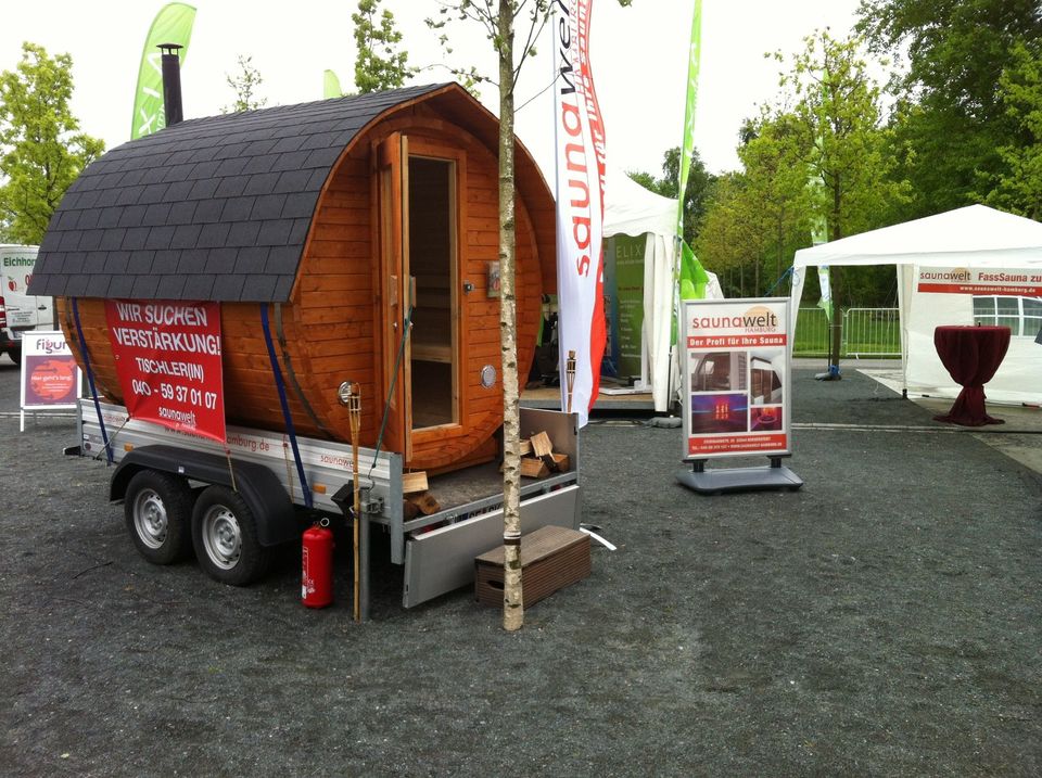 Mietsauna Fasssauna Saunafass Gartensauna Fass Sauna zum Mieten in Henstedt-Ulzburg