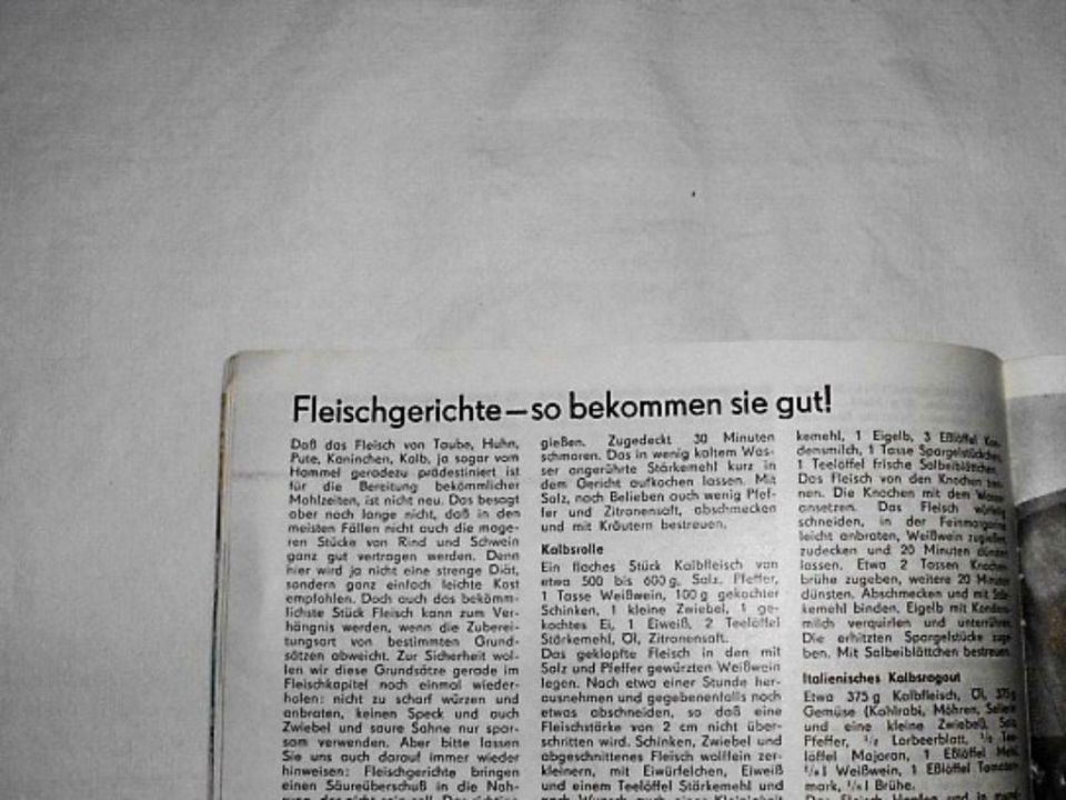 DDR Koch-Hefte "Leichte Kost"+"Gemüse-Rezepte" Diät GDR 70er in Jüterbog