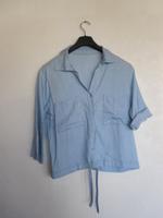 Damen Bluse, jeansblau, Gr. 40 Hessen - Riedstadt Vorschau