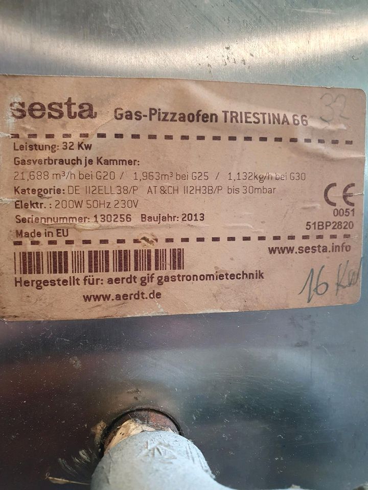 Gas Pizzaofen zu verkaufen in Heide