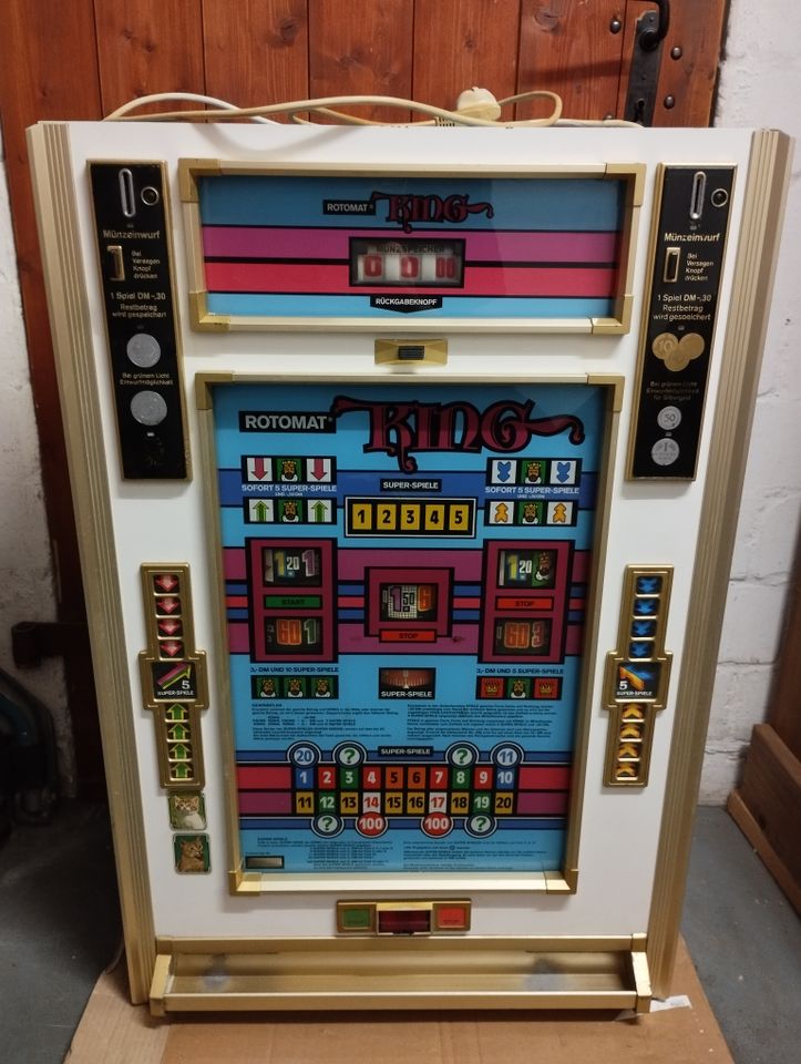 Rotomat Spielautomat King Automat DM Deko Retro Werbung Casino in Winsen (Luhe)