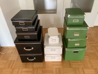 12 Kasten mit Deckel Aufbewahrungsboxen/Papkartons: schwarz, grün Köln - Ehrenfeld Vorschau