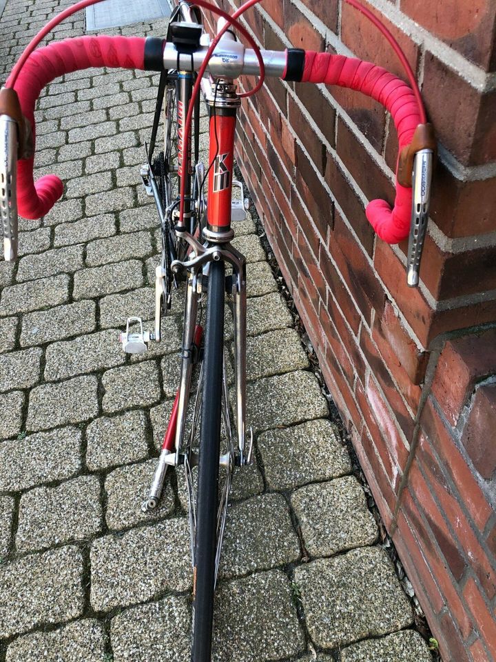 Rennrad Koga Miyata anthrazit/rot, Schaltung Shimano in Lüneburg