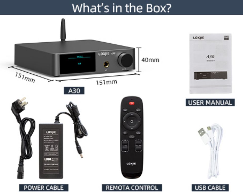 LOXJIE A30 HIFI AUDIO DAC 32-BIT 384 KHZ USB KOPFHÖRER VERSTÄRKER in Freren