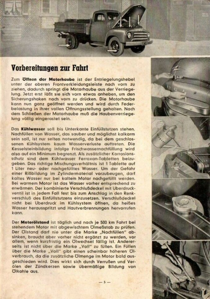 Opel Blitz Betriebsanleitung - Handbuch 1953 original in Schopfheim