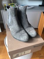 Tamaris Stiefel/Stiefeletten Budapester Muster grau Gr. 41 Hessen - Hanau Vorschau