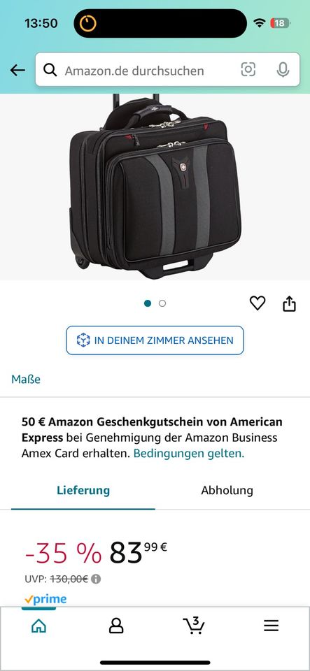 WENGER Granada Trolley/Laptoptasche/Aktentasche  mit Rollen in München