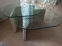 Rattan Wohnzimmer Tisch weiß mit Glasplatte Bayern - Rehau Vorschau