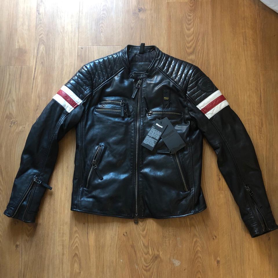 Blauer USA Lederjacke Akron Größe L Captain America NEU in München