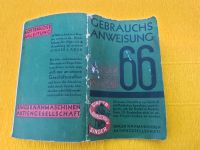 Singer 66 Gebrauchsanweisung Nähmaschinen Anleitung antik Nordrhein-Westfalen - Hamm Vorschau