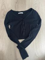 Pull&Bear Crop Top – Langarm – Größe S – Schwarz Hessen - Eltville Vorschau