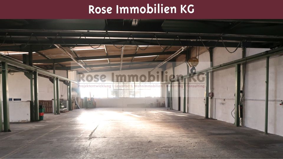 ROSE IMMOBILIEN KG: Lager-/Produktion mit 5t. Kranbahn in zentraler Lage von Bünde! in Bünde
