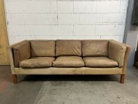 Sofa Couch 3 Sitzer Leder skandinavisch Vintage Hessen - Kelkheim Vorschau