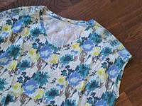 T-Shirt Cecil, weiß mit Blau, Gelb und Türkistönen, Gr. XL Baden-Württemberg - Ditzingen Vorschau