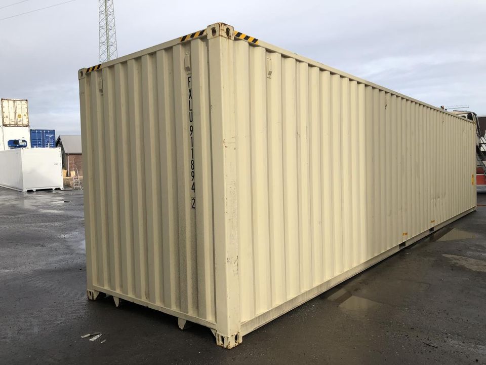 40' HC Container Seecontainer Lagercontainer beige in Hamburg