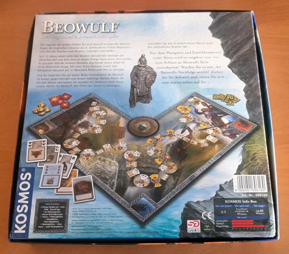 Brettspiel Beowulf - Der sagenhafte Drachenkämpfer ~ TOP in Plankenfels