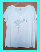 Gr. 46 EDEL-Shirt von Heine "Flamingo", Kurzer Arm, 50 % Baumwoll Sachsen - Delitzsch Vorschau