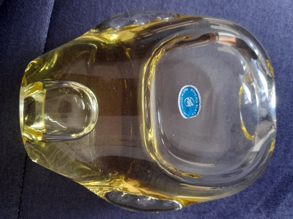 Böhmisches Glas - -  2 Stück Vasen --Deko  ca 17 +15 cm groß in Oelsnitz / Vogtland