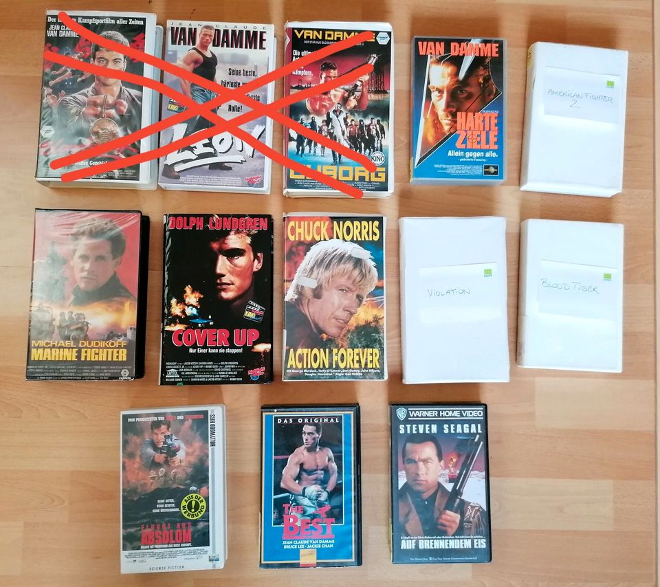 Action Science Fiction Kampfsport VHS Kassette Videokassette in Wollersleben
