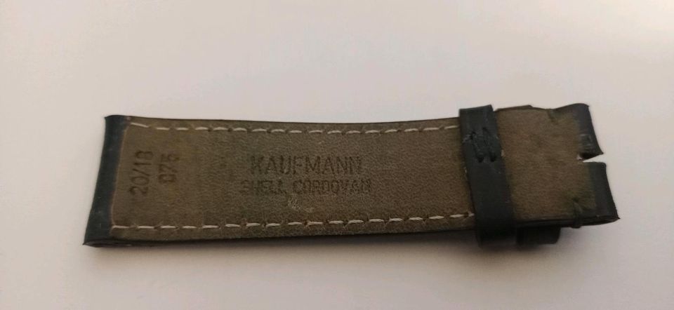 Kaufmann Lederband "Cordovan Classic" Ref.069 dunkelgrün 20mm in Kamen