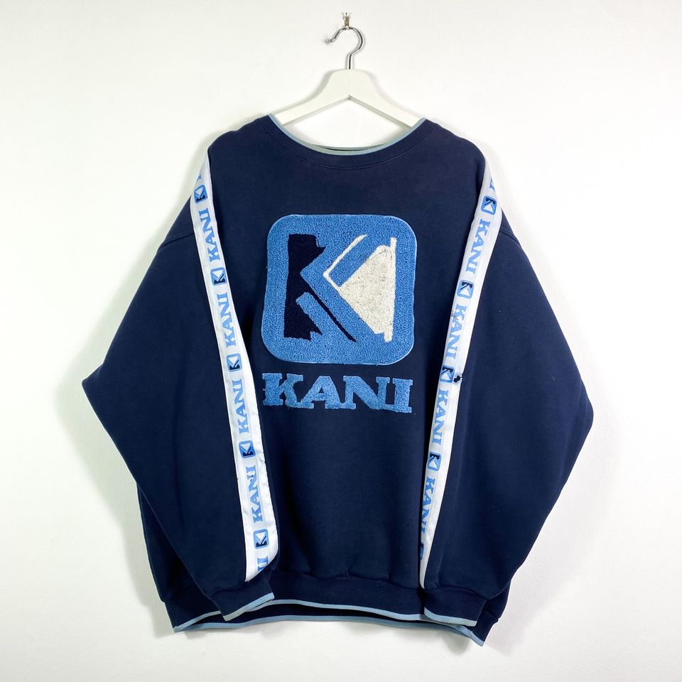 Vintage Karl Kani Sweater Gr.XL Blau 90er 90s y2k Retro in Gronau (Westfalen)