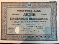 Aktie Dresdner Bank über 100 Reichsmark 1952 Sachsen - Taucha Vorschau