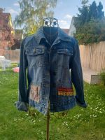 Boho Jeansjacke Hippie Fransen Italien Unikat Einzelstück Baden-Württemberg - Eningen Vorschau