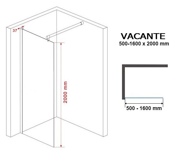 10 mm Duschtrennwand VACANTE in vielen Größen und Modellen | NEU in Hagen