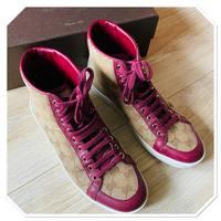 Gucci Sneaker Bordeaux Monogramm GC Label neuwertig NP 650€ Schleswig-Holstein - Großhansdorf Vorschau