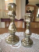 2 moderne Kerzenhalter Glas Shabby Chic silber/bronze Stabkerze Bayern - Barbing Vorschau