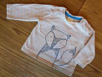 ✅ Langarmshirt von Pusblu mit orangen Streifen + Fuchs, Gr.  62 Baden-Württemberg - Mühlacker Vorschau