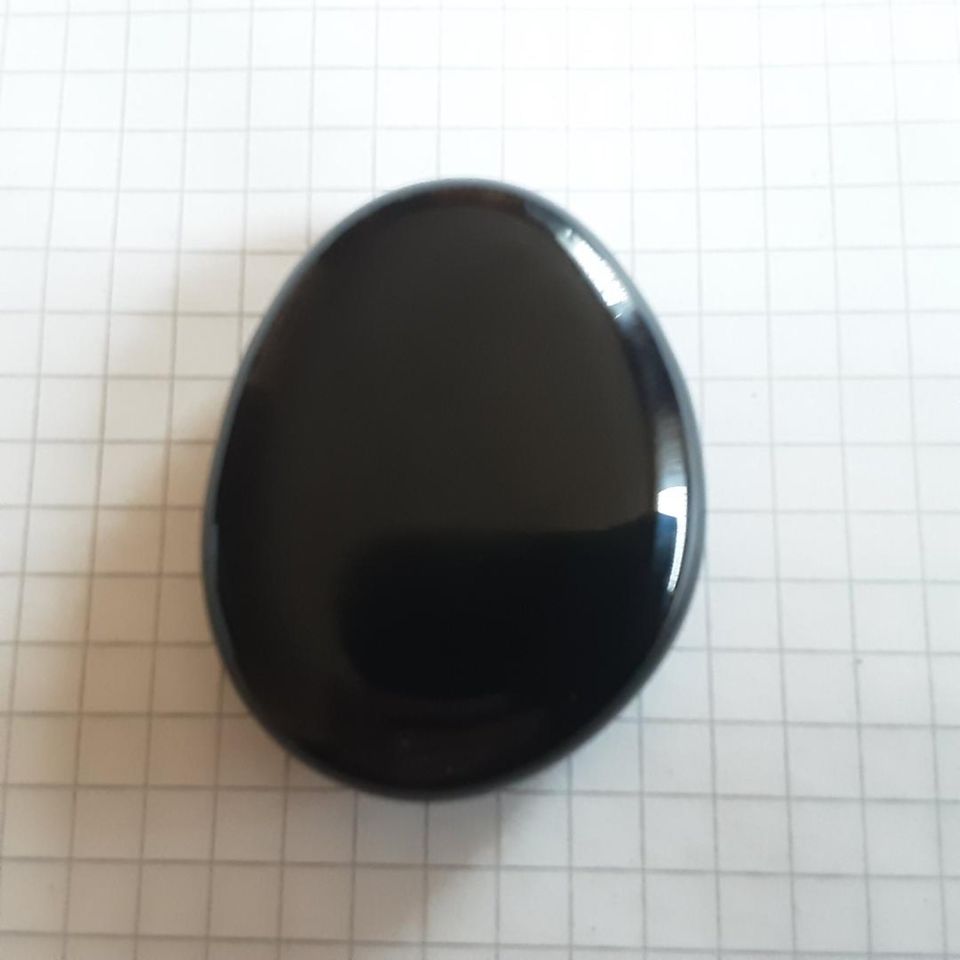 Onyx - Handschmeichler - Heilstein - Anhänger - 40 x 30 x 8 mm in Armsheim