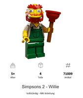 ✨ LEGO 71009 - Groundskeeper Willie Simpsons Series 2 Minifigur Schleswig-Holstein - Lübeck Vorschau