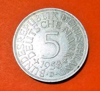 Stempeldrehung 5 DMark Silberadler 1958 D in 625er Silber Nordrhein-Westfalen - Wermelskirchen Vorschau