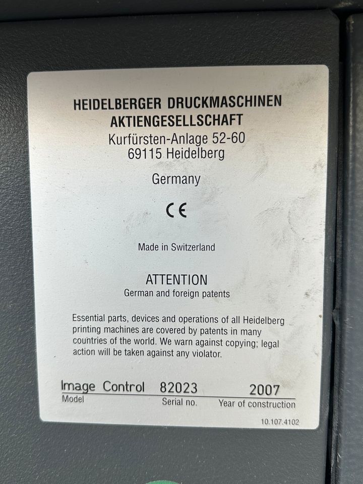 Gehäuse Heidelberger Image Control mit Rechner alles was auf foto in Niederkassel