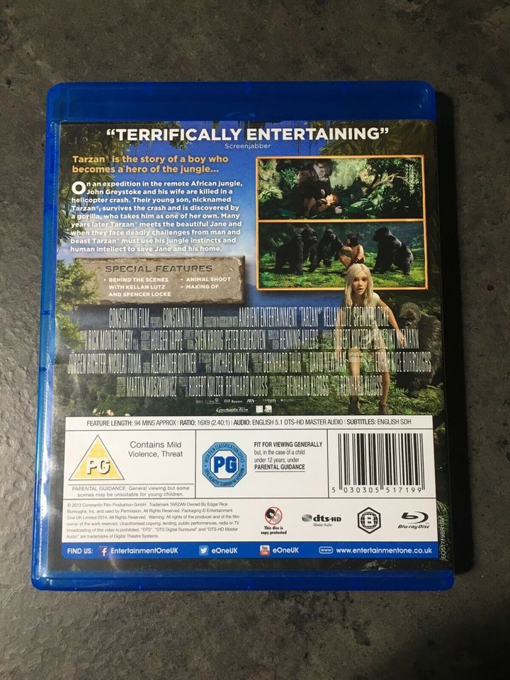 ✅ TARZAN Blu Ray / DVD / Film -3D- in English ( NEU ) in Ginsheim-Gustavsburg