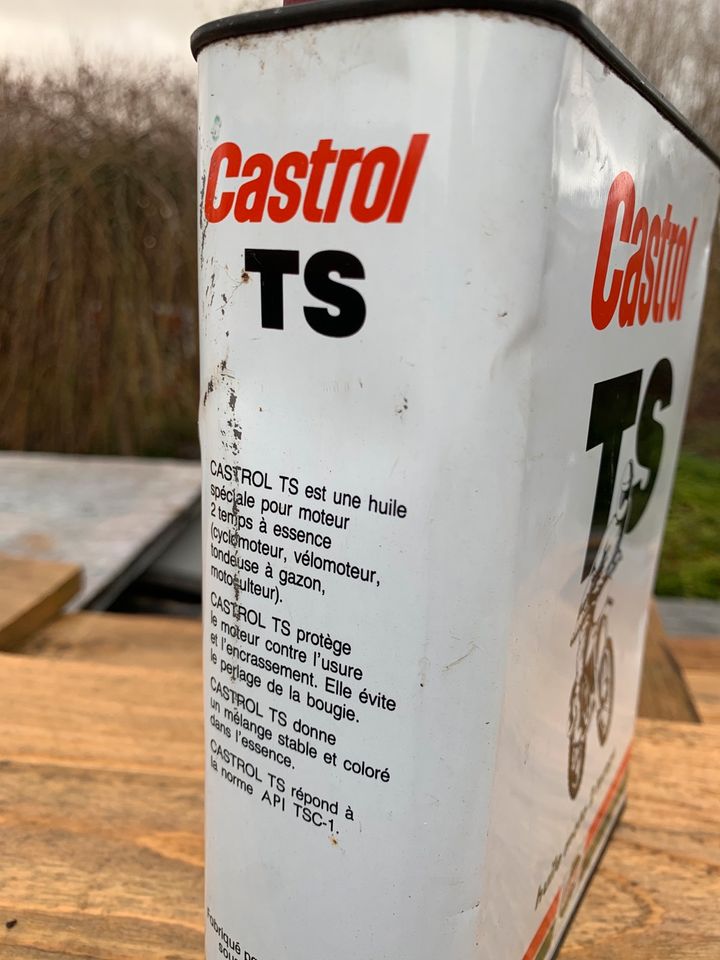 Castrol TS Zweitakt Öldose 60er Moto Cross Enduro Moped Vespa in Korschenbroich